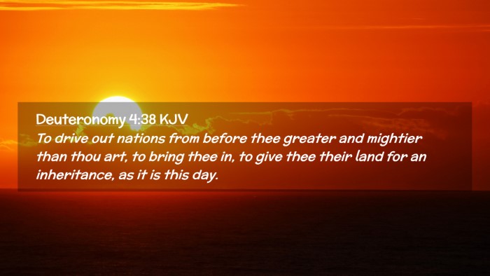 Picture 02 - Deuteronomy 4:38 KJV Desktop Wallpaper - To drive out nations from before thee greater and - Desktop Bible Verse Wallpaper