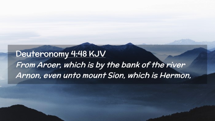 Picture 02 - Deuteronomy 4:48 KJV Desktop Wallpaper - From Aroer, which is by the bank of the river - Desktop Bible Verse Wallpaper