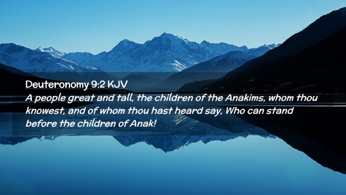 Picture 02 - Deuteronomy 9:2 KJV Desktop Wallpaper - A people great and tall, the children of the - Desktop Bible Verse Wallpaper