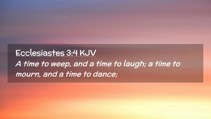 Picture 02 - Ecclesiastes 3:4 KJV Desktop Wallpaper - A time to weep, and a time to laugh; a time to - Desktop Bible Verse Wallpaper