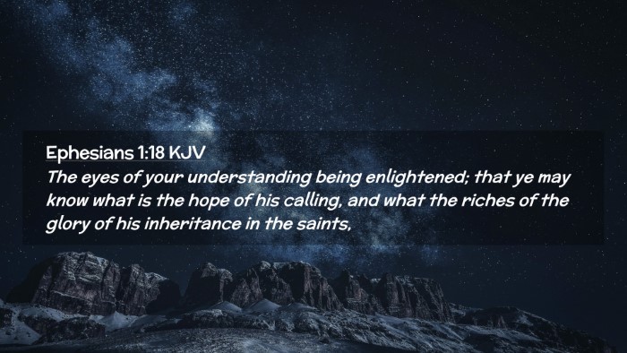 Picture 02 - Ephesians 1:18 KJV Desktop Wallpaper - The eyes of your understanding being enlightened; - Desktop Bible Verse Wallpaper