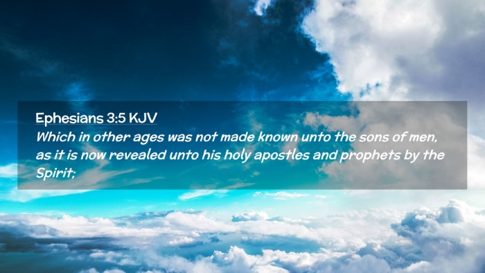 Picture 02 - Ephesians 3:5 KJV Desktop Wallpaper - Which in other ages was not made known unto the - Desktop Bible Verse Wallpaper