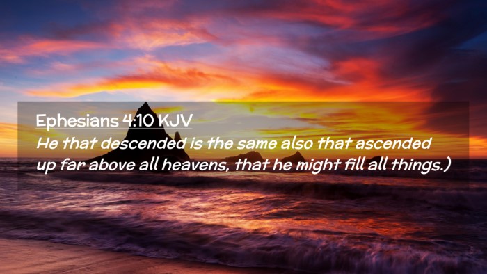 Picture 02 - Ephesians 4:10 KJV Desktop Wallpaper - He that descended is the same also that ascended - Desktop Bible Verse Wallpaper
