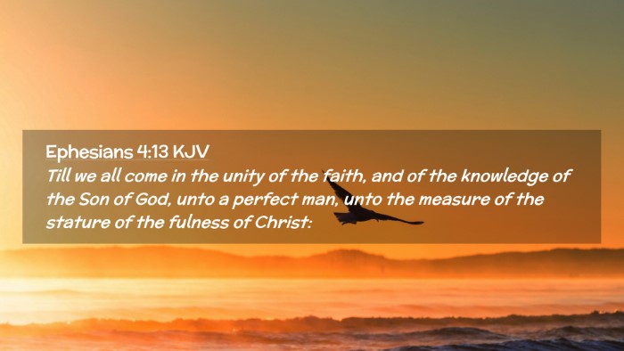 Picture 02 - Ephesians 4:13 KJV Desktop Wallpaper - Till we all come in the unity of the faith, and - Desktop Bible Verse Wallpaper