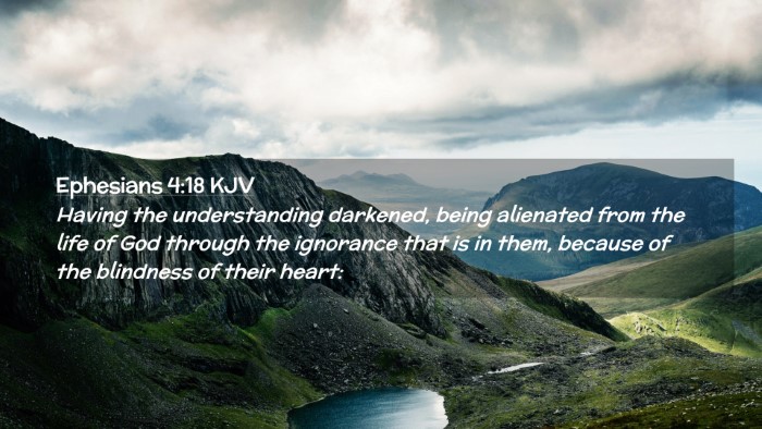 Picture 02 - Ephesians 4:18 KJV Desktop Wallpaper - Having the understanding darkened, being - Desktop Bible Verse Wallpaper