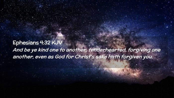 Picture 02 - Ephesians 4:32 KJV Desktop Wallpaper - And be ye kind one to another, tenderhearted, - Desktop Bible Verse Wallpaper