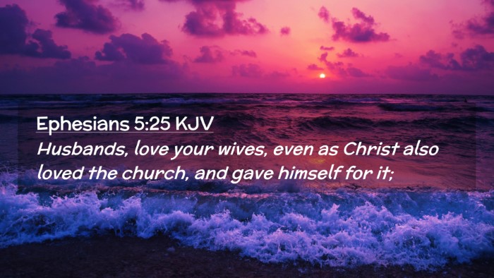 Picture 02 - Ephesians 5:25 KJV Desktop Wallpaper - Husbands, love your wives, even as Christ also - Desktop Bible Verse Wallpaper