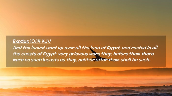 Picture 02 - Exodus 10:14 KJV Desktop Wallpaper - And the locust went up over all the land of - Desktop Bible Verse Wallpaper