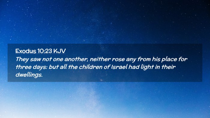 Picture 02 - Exodus 10:23 KJV Desktop Wallpaper - They saw not one another, neither rose any from - Desktop Bible Verse Wallpaper