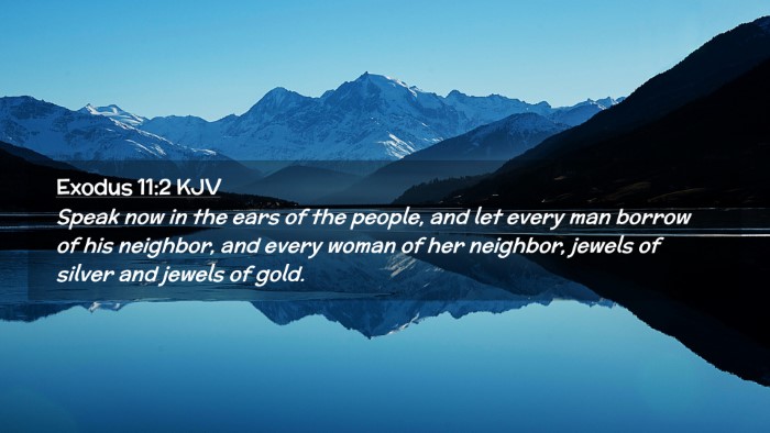Picture 02 - Exodus 11:2 KJV Desktop Wallpaper - Speak now in the ears of the people, and let - Desktop Bible Verse Wallpaper