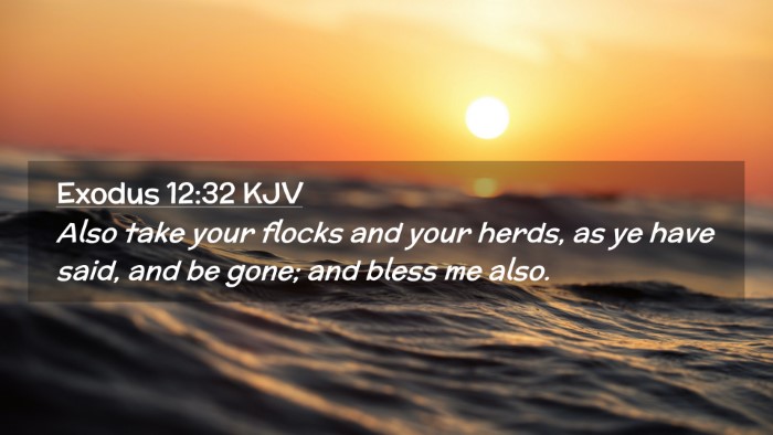 Picture 02 - Exodus 12:32 KJV Desktop Wallpaper - Also take your flocks and your herds, as ye have - Desktop Bible Verse Wallpaper