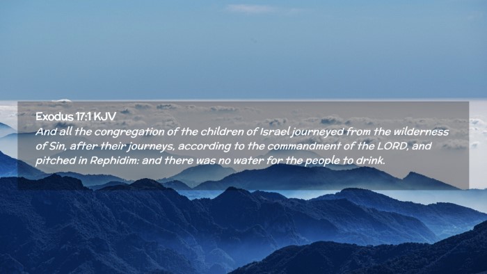 Picture 02 - Exodus 17:1 KJV Desktop Wallpaper - And all the congregation of the children of - Desktop Bible Verse Wallpaper