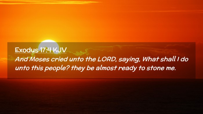 Picture 02 - Exodus 17:4 KJV Desktop Wallpaper - And Moses cried unto the LORD, saying, What shall - Desktop Bible Verse Wallpaper