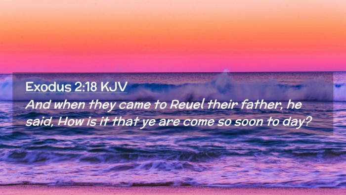 Picture 02 - Exodus 2:18 KJV Desktop Wallpaper - And when they came to Reuel their father, he - Desktop Bible Verse Wallpaper