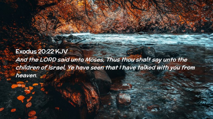 Picture 02 - Exodus 20:22 KJV Desktop Wallpaper - And the LORD said unto Moses, Thus thou shalt say - Desktop Bible Verse Wallpaper
