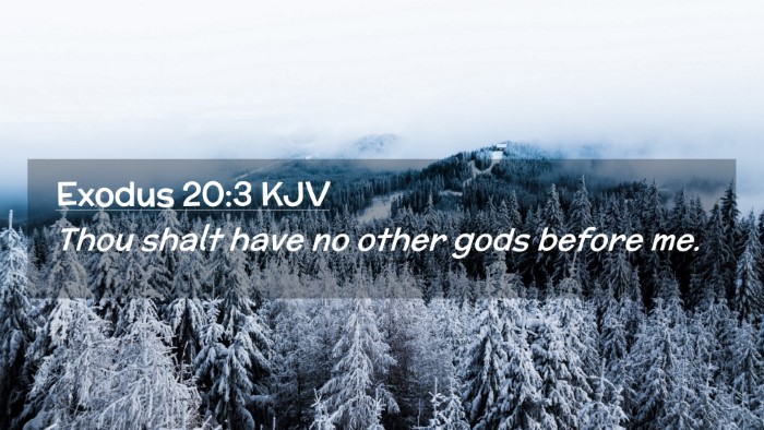 Picture 02 - Exodus 20:3 KJV Desktop Wallpaper - Thou shalt have no other gods before - Desktop Bible Verse Wallpaper