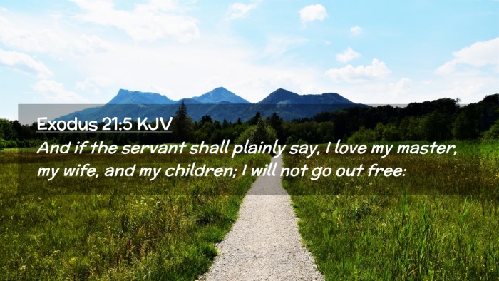 Picture 02 - Exodus 21:5 KJV Desktop Wallpaper - And if the servant shall plainly say, I love my - Desktop Bible Verse Wallpaper