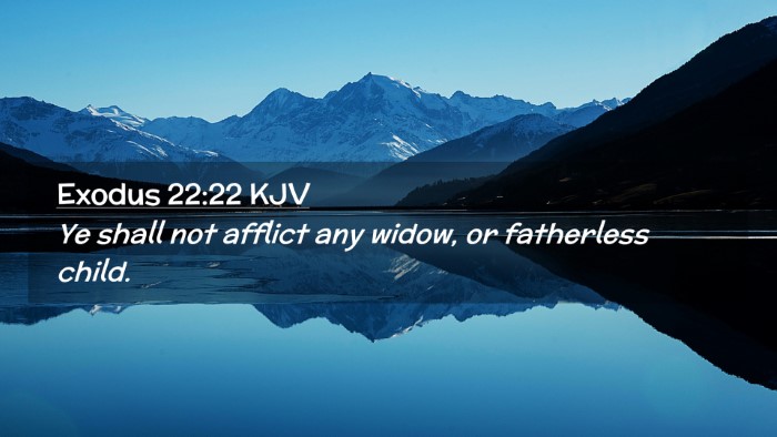 Picture 02 - Exodus 22:22 KJV Desktop Wallpaper - Ye shall not afflict any widow, or fatherless - Desktop Bible Verse Wallpaper