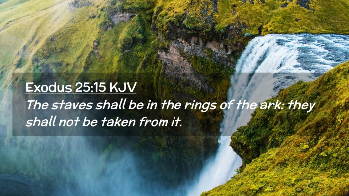 Picture 02 - Exodus 25:15 KJV Desktop Wallpaper - The staves shall be in the rings of the ark: they - Desktop Bible Verse Wallpaper