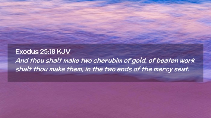 Picture 02 - Exodus 25:18 KJV Desktop Wallpaper - And thou shalt make two cherubim of gold, of - Desktop Bible Verse Wallpaper