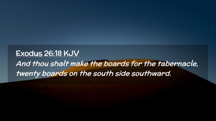Picture 02 - Exodus 26:18 KJV Desktop Wallpaper - And thou shalt make the boards for the - Desktop Bible Verse Wallpaper