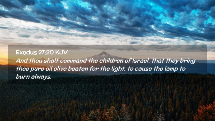 Picture 02 - Exodus 27:20 KJV Desktop Wallpaper - And thou shalt command the children of Israel, - Desktop Bible Verse Wallpaper
