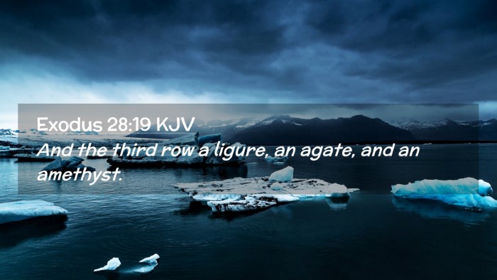 Picture 02 - Exodus 28:19 KJV Desktop Wallpaper - And the third row a ligure, an agate, and an - Desktop Bible Verse Wallpaper