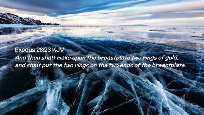 Picture 02 - Exodus 28:23 KJV Desktop Wallpaper - And thou shalt make upon the breastplate two - Desktop Bible Verse Wallpaper