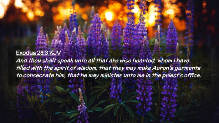 Picture 02 - Exodus 28:3 KJV Desktop Wallpaper - And thou shalt speak unto all that are wise - Desktop Bible Verse Wallpaper