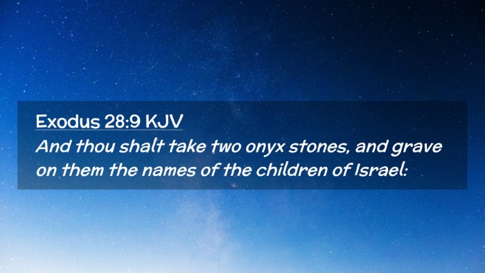 Picture 02 - Exodus 28:9 KJV Desktop Wallpaper - And thou shalt take two onyx stones, and grave on - Desktop Bible Verse Wallpaper