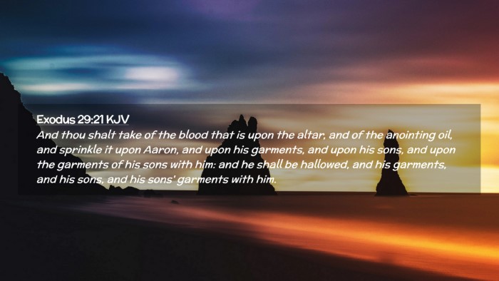Picture 02 - Exodus 29:21 KJV Desktop Wallpaper - And thou shalt take of the blood that is upon the - Desktop Bible Verse Wallpaper