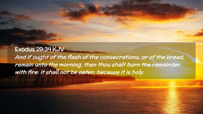 Picture 02 - Exodus 29:34 KJV Desktop Wallpaper - And if ought of the flesh of the consecrations, - Desktop Bible Verse Wallpaper