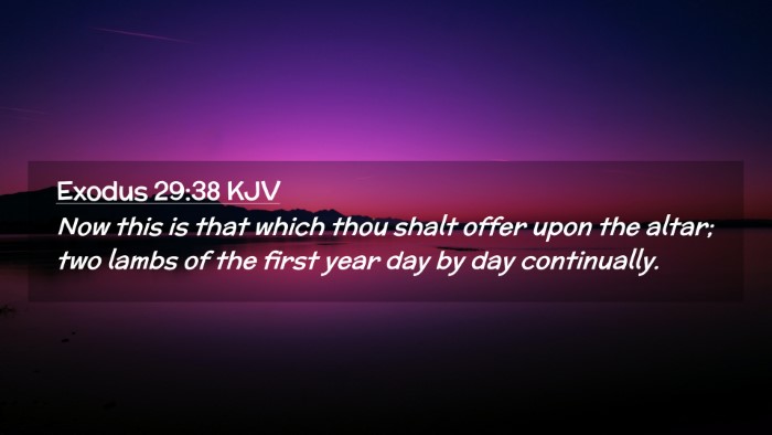Picture 02 - Exodus 29:38 KJV Desktop Wallpaper - Now this is that which thou shalt offer upon the - Desktop Bible Verse Wallpaper