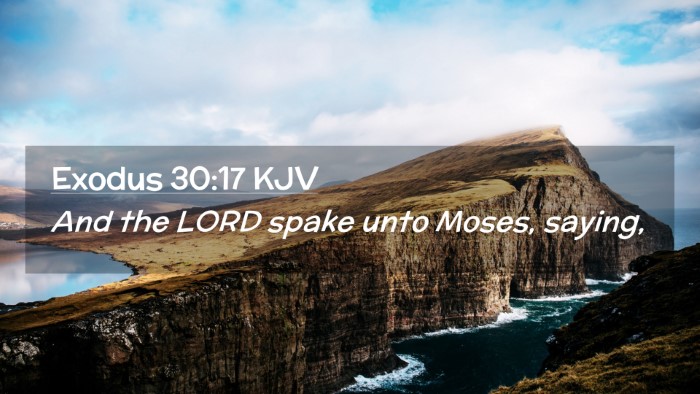 Picture 02 - Exodus 30:17 KJV Desktop Wallpaper - And the LORD spake unto Moses, - Desktop Bible Verse Wallpaper