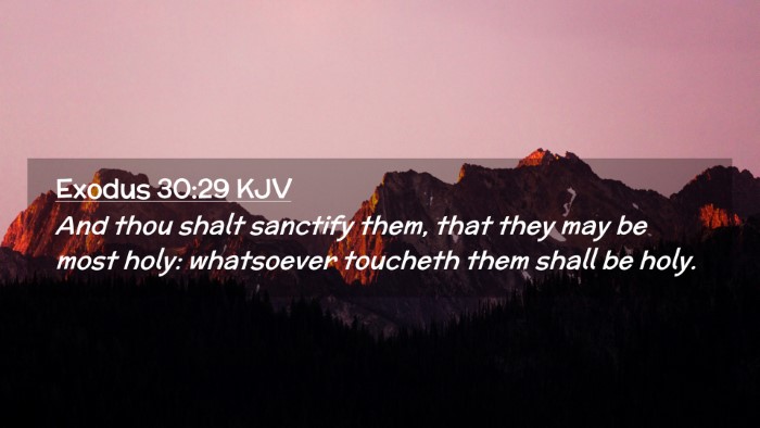 Picture 02 - Exodus 30:29 KJV Desktop Wallpaper - And thou shalt sanctify them, that they may be - Desktop Bible Verse Wallpaper