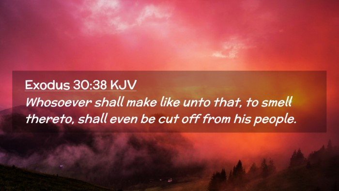 Picture 02 - Exodus 30:38 KJV Desktop Wallpaper - Whosoever shall make like unto that, to smell - Desktop Bible Verse Wallpaper
