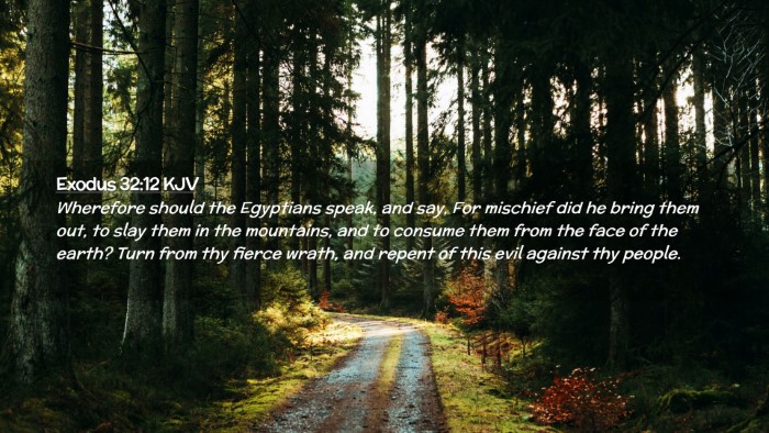 Picture 02 - Exodus 32:12 KJV Desktop Wallpaper - Wherefore should the Egyptians speak, and say, - Desktop Bible Verse Wallpaper