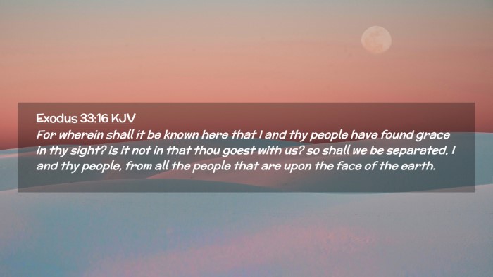 Picture 02 - Exodus 33:16 KJV Desktop Wallpaper - For wherein shall it be known here that I and thy - Desktop Bible Verse Wallpaper