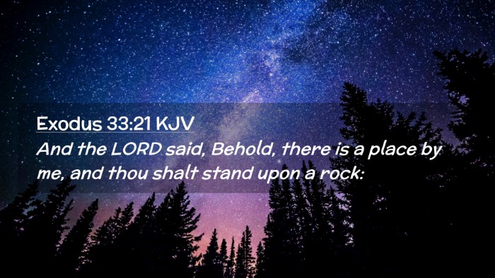 Picture 02 - Exodus 33:21 KJV Desktop Wallpaper - And the LORD said, Behold, there is a place by - Desktop Bible Verse Wallpaper