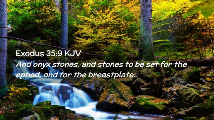 Picture 02 - Exodus 35:9 KJV Desktop Wallpaper - And onyx stones, and stones to be set for the - Desktop Bible Verse Wallpaper