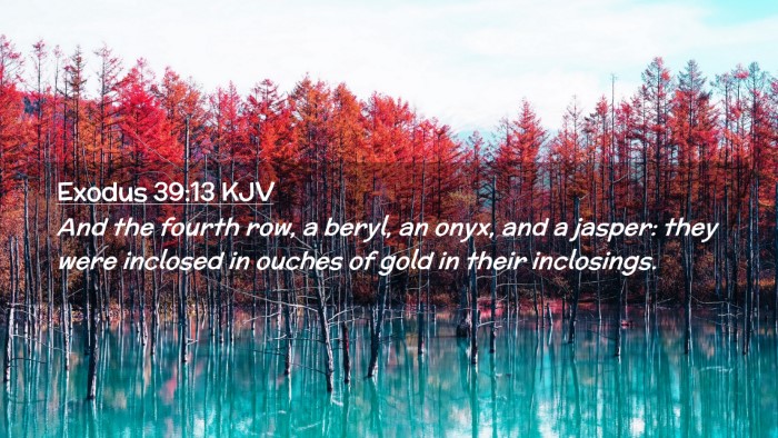 Picture 02 - Exodus 39:13 KJV Desktop Wallpaper - And the fourth row, a beryl, an onyx, and a - Desktop Bible Verse Wallpaper