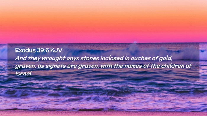Picture 02 - Exodus 39:6 KJV Desktop Wallpaper - And they wrought onyx stones inclosed in ouches - Desktop Bible Verse Wallpaper