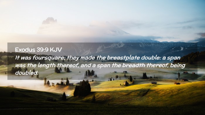 Picture 02 - Exodus 39:9 KJV Desktop Wallpaper - It was foursquare; they made the breastplate - Desktop Bible Verse Wallpaper