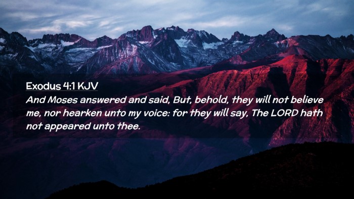 Picture 02 - Exodus 4:1 KJV Desktop Wallpaper - And Moses answered and said, But, behold, they - Desktop Bible Verse Wallpaper