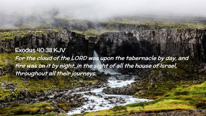Picture 02 - Exodus 40:38 KJV Desktop Wallpaper - For the cloud of the LORD was upon the tabernacle - Desktop Bible Verse Wallpaper