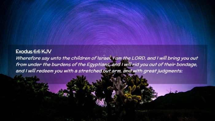 Picture 02 - Exodus 6:6 KJV Desktop Wallpaper - Wherefore say unto the children of Israel, I am - Desktop Bible Verse Wallpaper