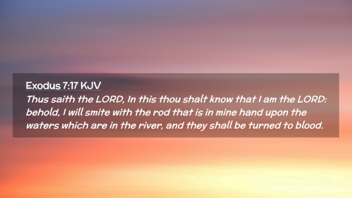 Picture 02 - Exodus 7:17 KJV Desktop Wallpaper - Thus saith the LORD, In this thou shalt know that - Desktop Bible Verse Wallpaper