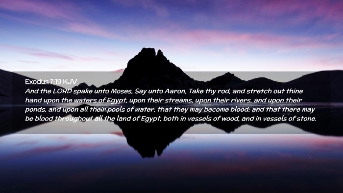 Picture 02 - Exodus 7:19 KJV Desktop Wallpaper - And the LORD spake unto Moses, Say unto Aaron, - Desktop Bible Verse Wallpaper