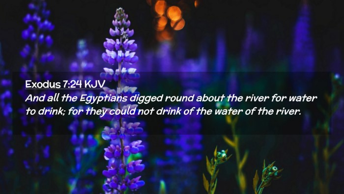 Picture 02 - Exodus 7:24 KJV Desktop Wallpaper - And all the Egyptians digged round about the - Desktop Bible Verse Wallpaper