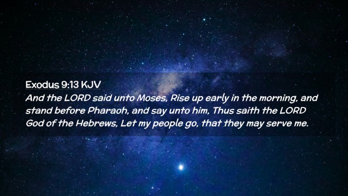 Picture 02 - Exodus 9:13 KJV Desktop Wallpaper - And the LORD said unto Moses, Rise up early in - Desktop Bible Verse Wallpaper